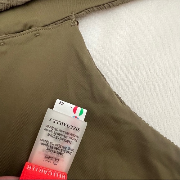 Red Carter Asymmetric Maillot One Shoulder Cut Out One Piece Swimsuit - Picture 9 of 10